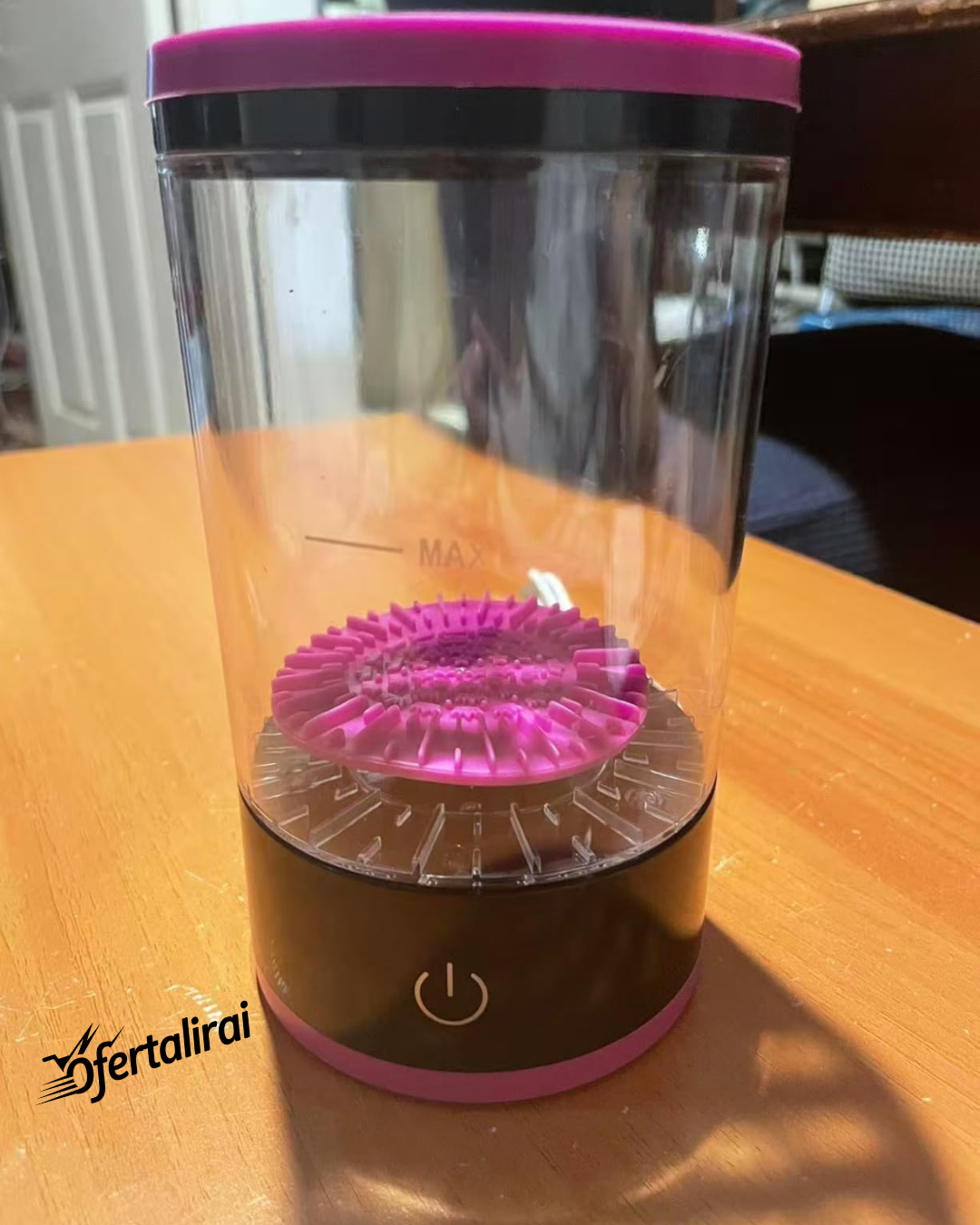 Limpiador automático de brochas de maquillaje