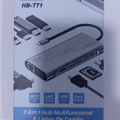 Adaptador multipuerto 11 en 1