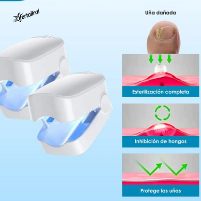 Dispositivo láser para quitar hongos de las uñas